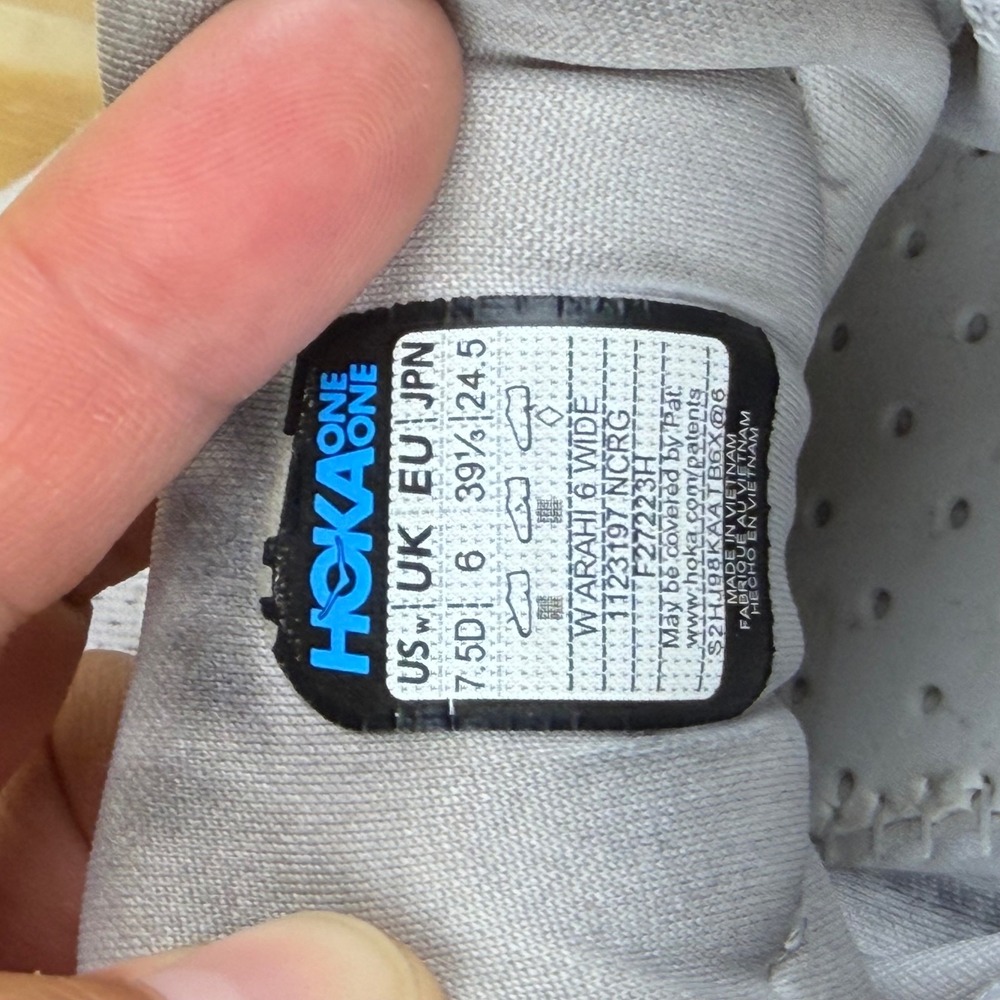 Hoka Clifton 8 Womens 7.5 Running Shoes Grey Rose Gold Summer Song - Picture 10 of 10